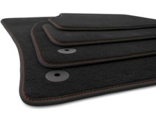 Set 4 Tapis Sol Velours Noir