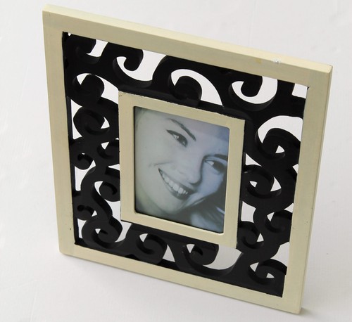 Cadre photo noir 10x15 déco