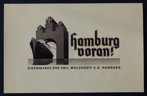 Old label cigar box hamburg - old,
