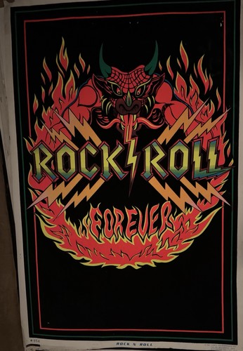 Affiche velours rock roll - velours, n