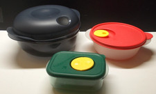 3 Tupperware Vented Microwave