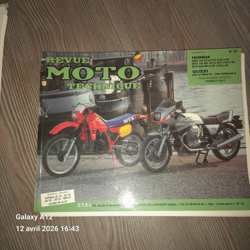 Rtm honda mbx125 mtx125 - 53,