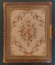 Album photo ancien vide pour 48 CDV & 24 cabinet 1876 noté Florence Italie 1876