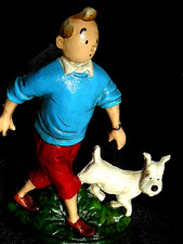 figurine tintin en fonte