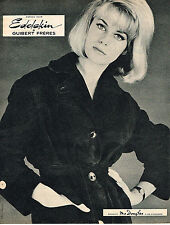 ADVERTISEMENT ADVERTISING 044 1960 GUIBERT FRERES EDELSKIN lamb suede coat