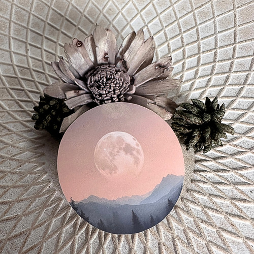 Stickers paysage lune - stickers,