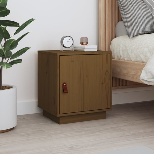 Table chevet marron miel - marron,