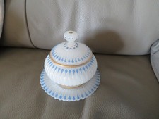 old opaline rice paste covered pot XIX