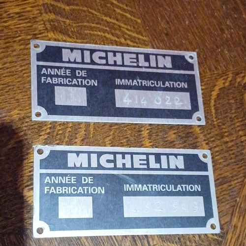 Michelin lot plaques métal - lot,
