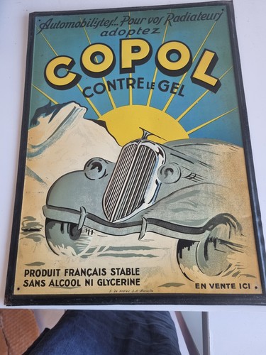 Plaque publicitaire ancienne