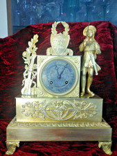 Ancienne pendule bronze doré-