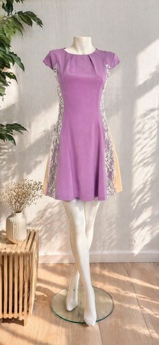 Robe lilas dentelle - , marc