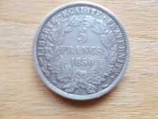 piece argent 5 francs 1850