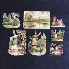 Anciens Chromos Lot de 7