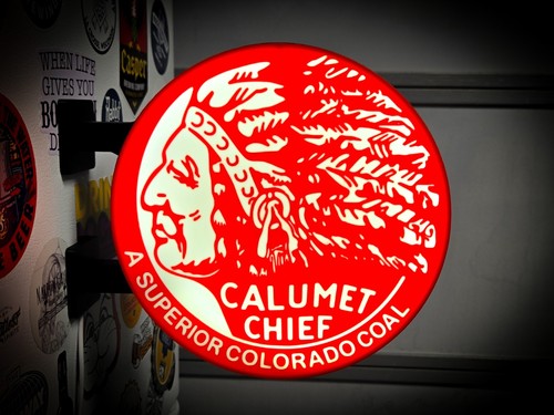 Enseigne calumet chief - calumet,