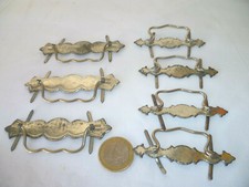 7 ANTIQUE ADVERTISING BOX HANDLES STOCK
