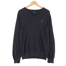 Gant Homme Pull Gris En Coton