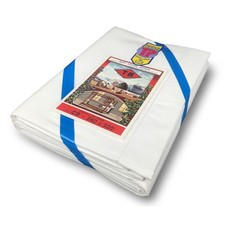 DRAP DE DESSUS BLANC Ourlet