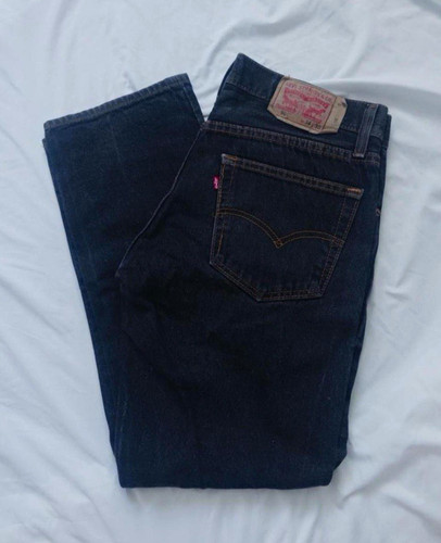 Levi men black denim jeans - men's,