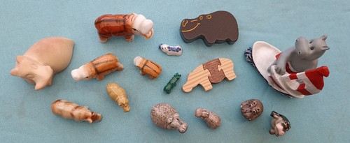 Lot figurines hippopotames - lot,