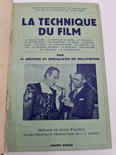 Livre sur technique film - livre,