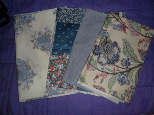 Vintage tissus - , (4)