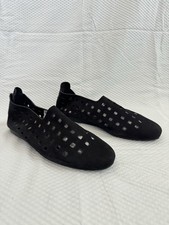 Arche Made İn France 100% Suede Leather Black W Zip At The Back S40 Comfy Flats