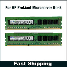 For HP ProLiant Microserver Gen8 G1610T 16GB 2x8 GB DDR3L ECC UDIMM Memory RAM