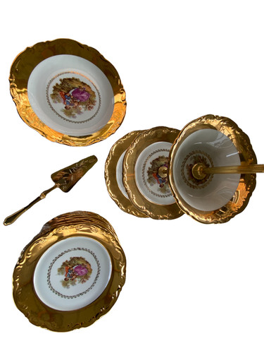 Ancien service dessert - ancien,