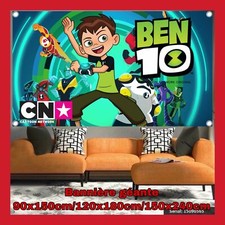 BANNIÈRE 1M 2M POSTER GÉANT PHOTO FIGURINE BEN 10 TEN MONTRE OMNITRIX JEU JOUET
