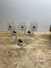 Lot of 6 Leffe beer glasses 25cl
