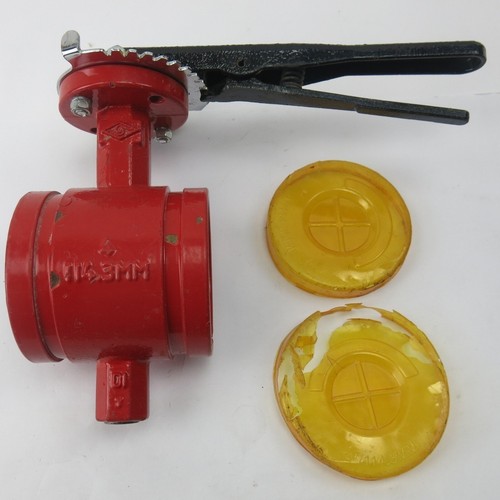 Grooved end butterfly valve - 4",