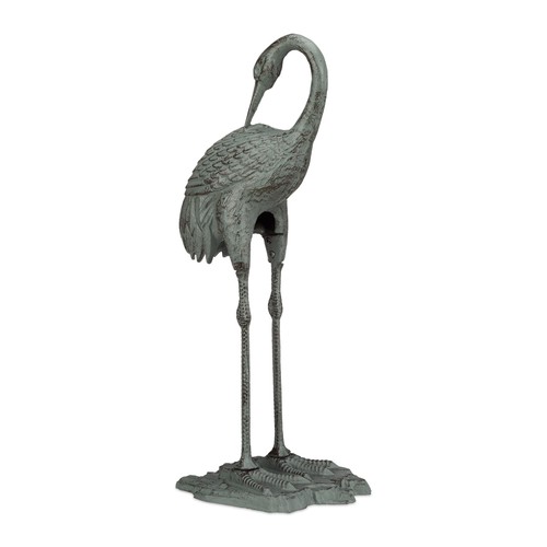 Statue grue cendrée