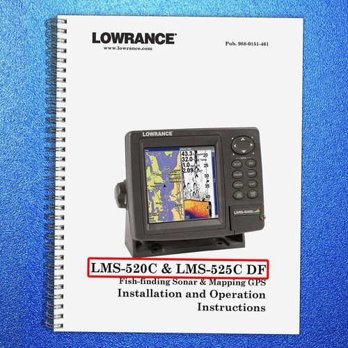 Lowrance lms 520c 525c - df, fish