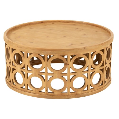 Table basse sculptée bois - basse,