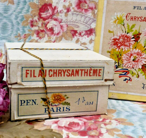 Antique haberdashery old box - old,