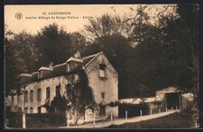 Old postcard Auderghem, former Abbey of the Red Cloister, entrance 