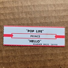 PRINCE Pop Life/Hello JUKEBOX STRIP Record 45 rpm 7"