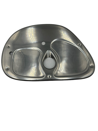 Curved silver plastic correct - silver,