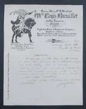 Invoice 1935 DIJON costume BREUILLOT score opera postiche illustrated 41