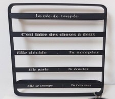 Dessous de plat Acier Gravé -