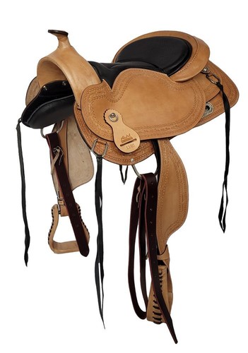 Treeless selle western cuir - selle,