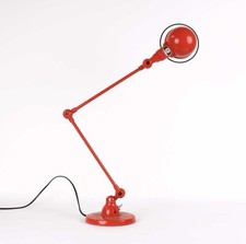 JIELDE 1950 Signal Industrial Mid Century Table Desk Lamp By Domecq France Red 