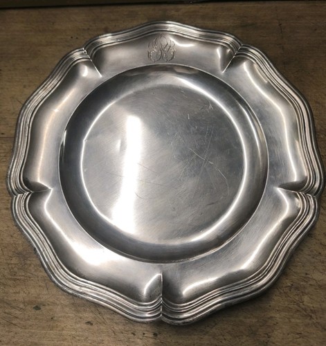 Plat argent massif - plat, en