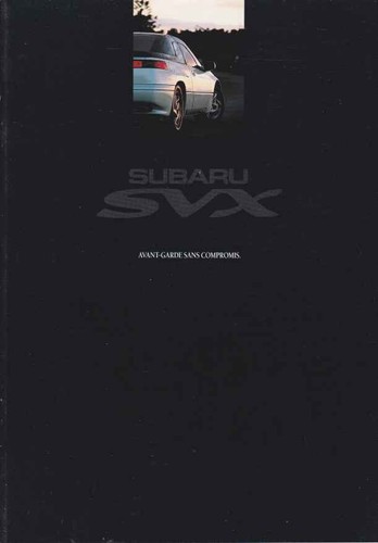 Catalogue brochure subaru svx - brochure,