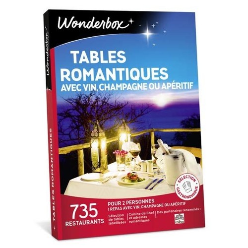 Coffret wonderbox tables - coffret,