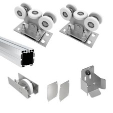 Aluminium Acier Tor-Bauteile 90x95 Portails Coulissants Porte de Grange Rouleau