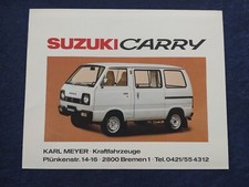 1983 Suzuki Carry Brochure Sheet