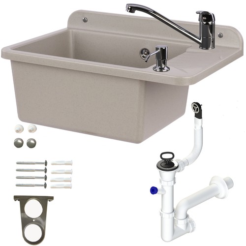 Lavabo plastique gris 51cm