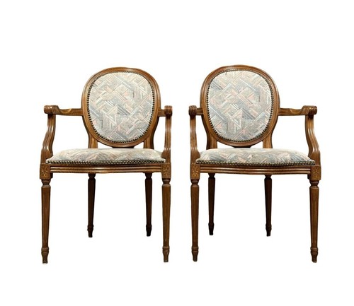 Paire fauteuils louis xvi - fauteuils, a